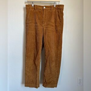 Everlane Cropped Straight Leg Corduroy Pants